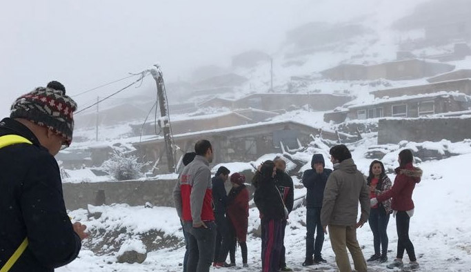 Rize'de yine kar yağdı