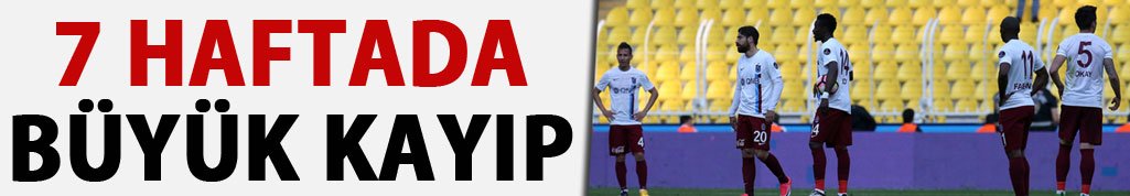 7 maçta 14 puan uçtu