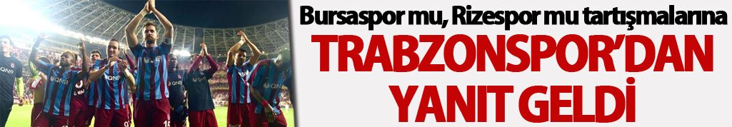 Trabzonspor'dan açıklama geldi; Ligden düşecek takım...