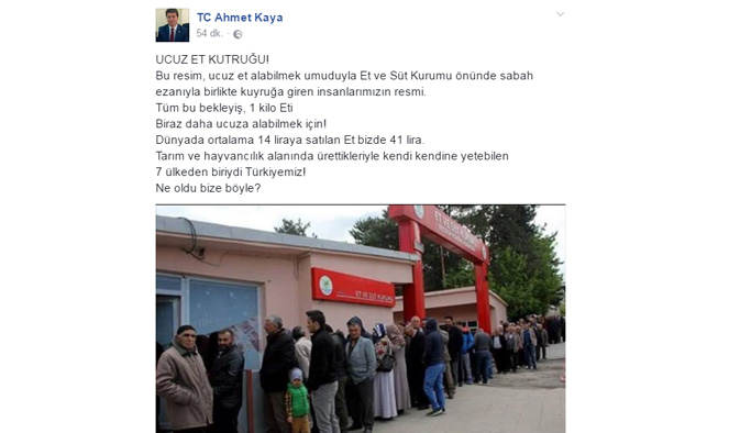 Trabzonlu siyasetçiden pahalı et eleştirisi!