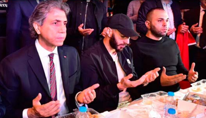 Dünyaca ünlü yıldız Fatih'te iftar yaptı