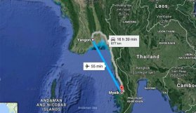 Düşen uçağın enkazı bulundu