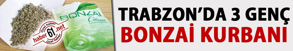 Trabzon'da 3 genç bonzai kurbanı