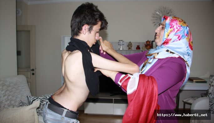 Trabzon'da 18 yıldır "skolyoz"la savaşıyor