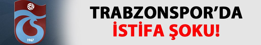 Trabzonspor'da şok istifa!