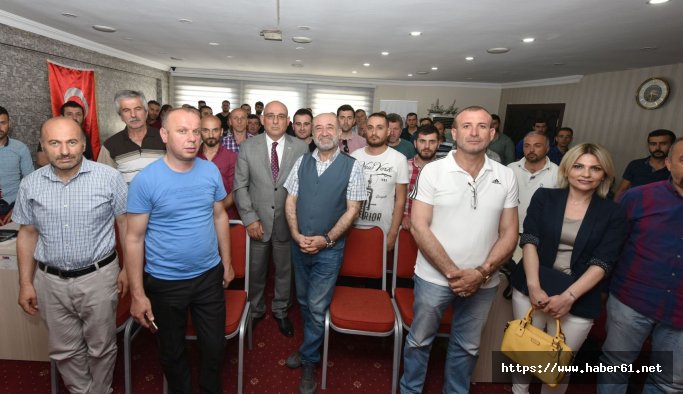  Trabzon'da şoförlere mesleki eğitim veriliyor