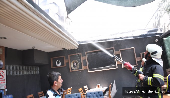 Milas'ta restoran yangını korkuttu