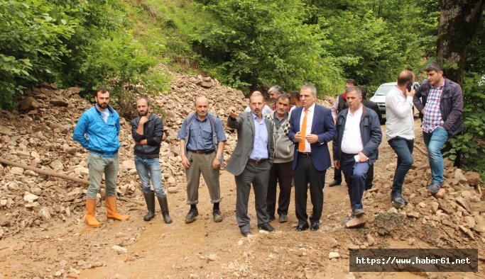 Yomra'yı yağış vurdu