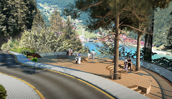 Uzungöl'e seyir terası projesi
