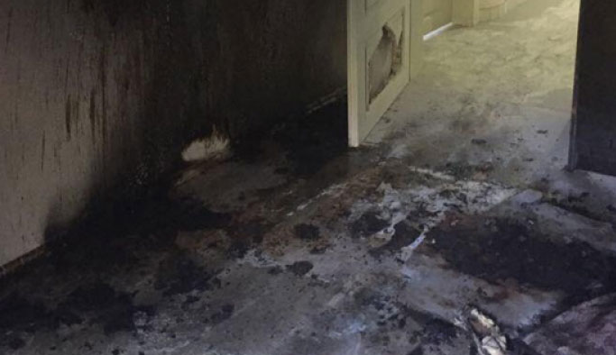 Giresun'da engelli merkezindeki yangında sabotaj şüphesi