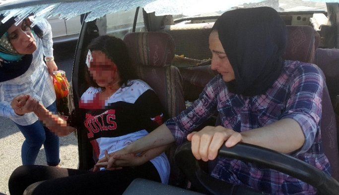 Samsun’da yürek burkan kaza