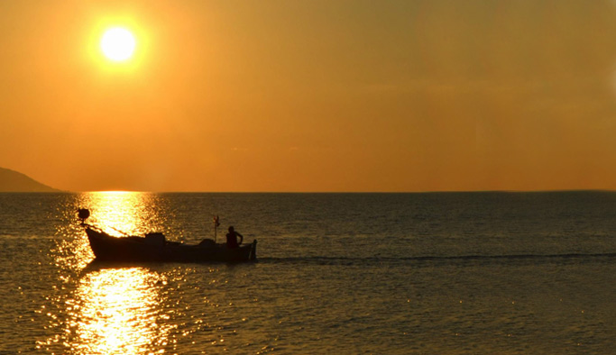 Günbatımında Trabzon bir başka güzel