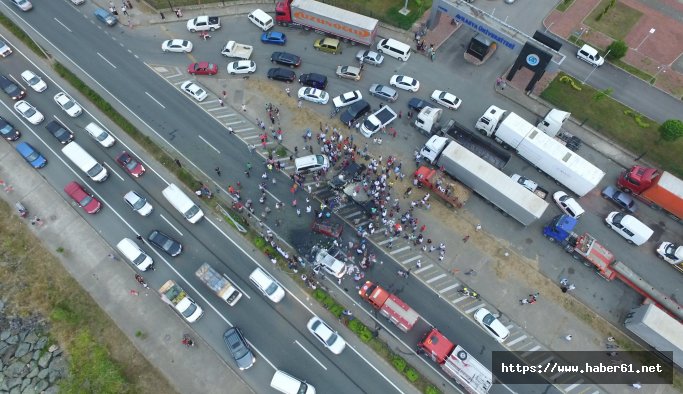 Trabzon'daki zincirleme kazanın detayları belli oldu