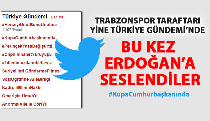 Trabzonspor taraftarı Erdoğan'a seslendi!