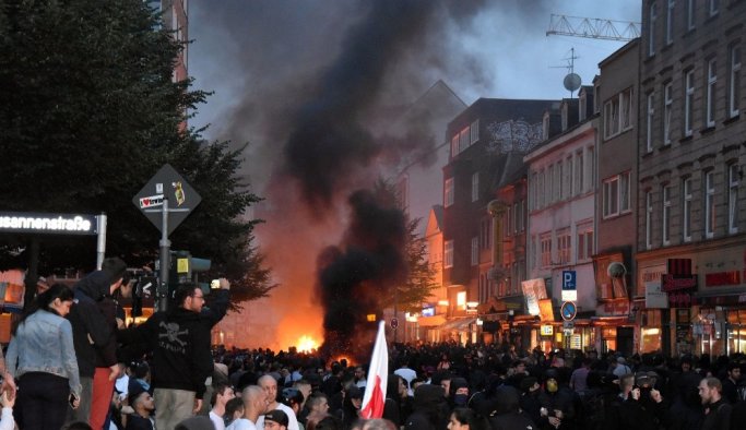 Caddeler savaş alanına döndü