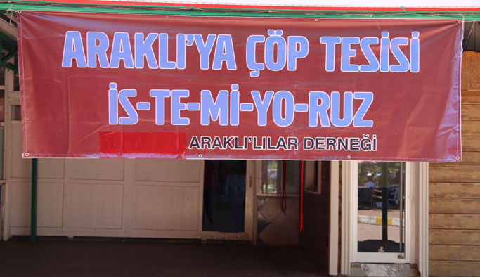 Araklı'da çöp tesisi isyanı