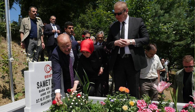 Trabzon şehit Samet Uslu'yu unutmadı