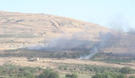 Askeri alanda yangın çıktı - Patlama sesleri