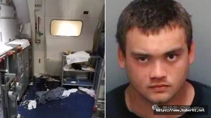 Uçakta sarhoş yolcu kaosu!