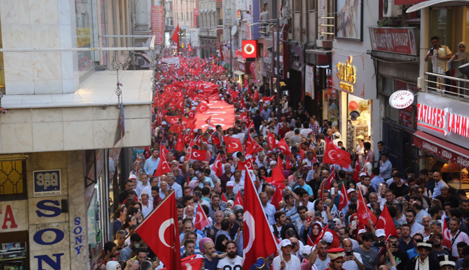 Trabzon'da Milli Birlik Yürüyüşü yapıldı