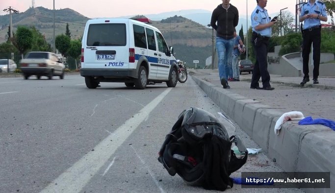 Motosiklet kazası can alıyordu