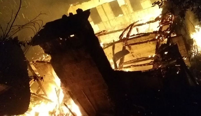 Arsin'de yangın çıktı. 18.07.2017