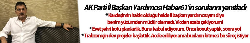 Ahmet Uğur Zihni: "Evet şehri kötü planladık"