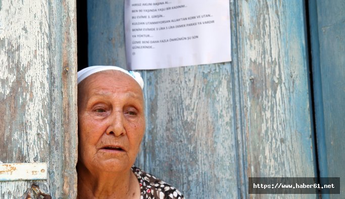 Şükriye ninenin çaresizliği... Hırsıza mektupla seslendi