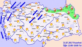 Trabzon'da hava nasıl olacak? 31.07.2017