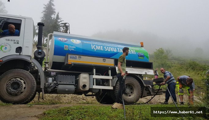 Düzköy'de yine yangın! Yine itfaiye yok!