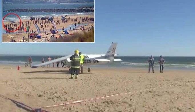 Küçük uçak düştü: 2 yaralı