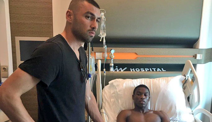 Burak Yılmaz'ddan Castillo'ya ziyaret