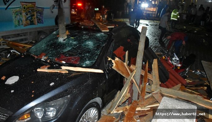 Fırtına yıktı geçti