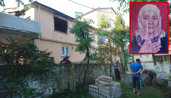 Yatağa bağımlı yaşlı kadının acı sonu