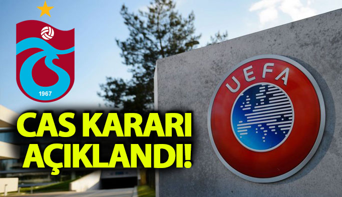 Trabzonspor'a CAS'tan beklenen karar...