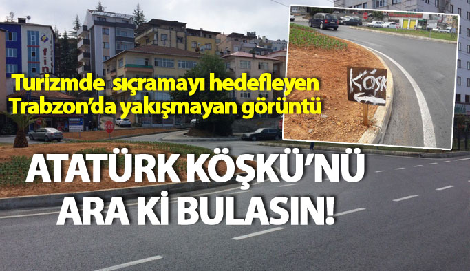 Trabzon'da yakışmayan görüntü