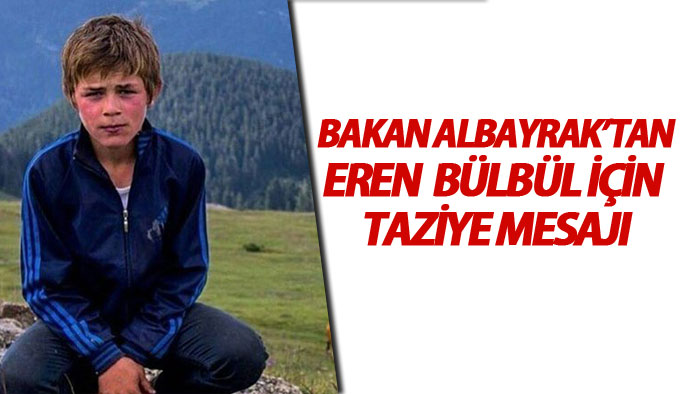 Bakan Albayrak'tan şehit Eren için taziye mesajı