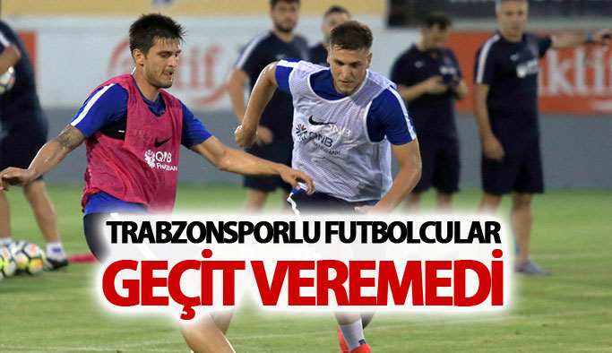 Trabzonsporlu futbolcular geçit vermedi