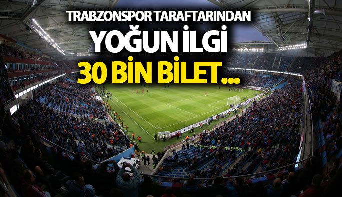 Trabzonspor taraftarından Konyaspor maçına yoğun ilgi