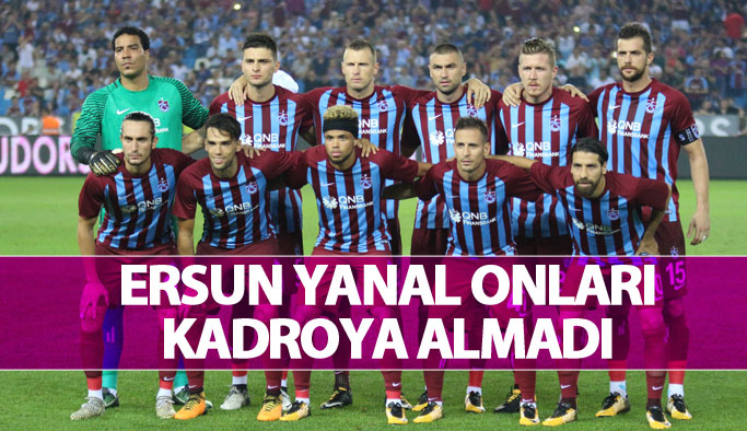Trabzonspor Konyaspor maçında kimler kadroda yer almadı
