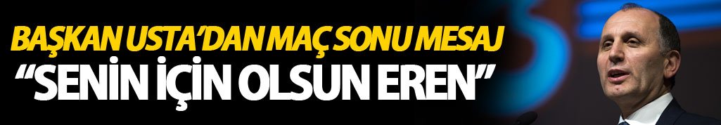 Başkan Usta: "Senin için olsun Eren"