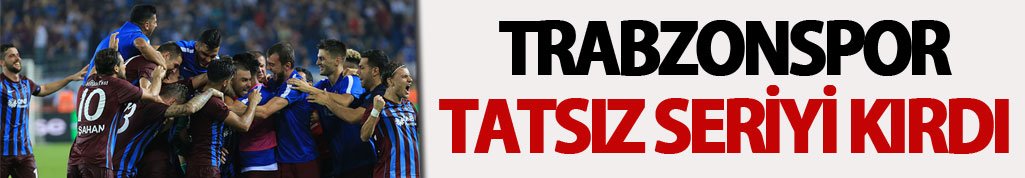 Trabzonspor tatsız seriyi bitirdi
