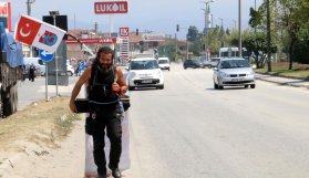 Halit Şahin'in Devri Adalet yürüyüşü 900 kilometreye ulaştı