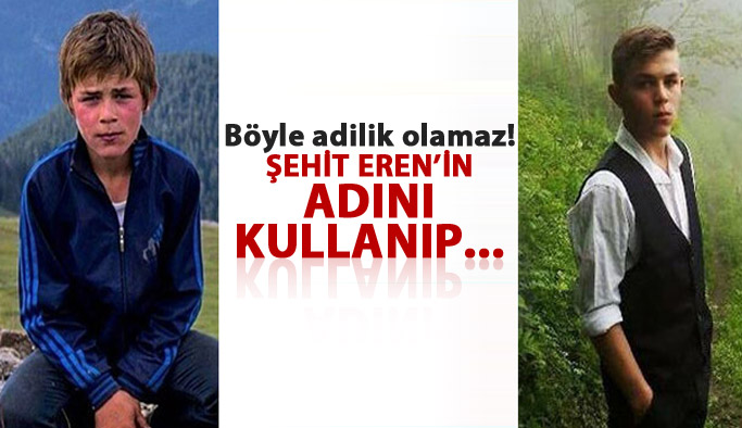 Şehit Eren'in ismini dolandırıcılıkta kullandılar!