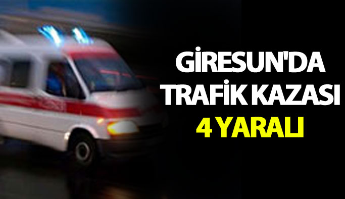 Giresun Tirebolu'da Feci Kaza: İki Araç Çarpıştı, Dördü Yaralı