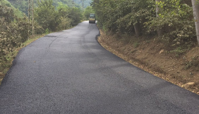 Trabzon'a 150 bin ton asfalt