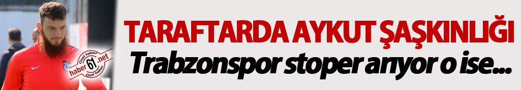Taraftarın Aykut Demir şaşkınlığı "Trabzonspor Stoper arıyor o ise..."