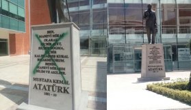 Yine Atatürk heykeline saldırdılar!