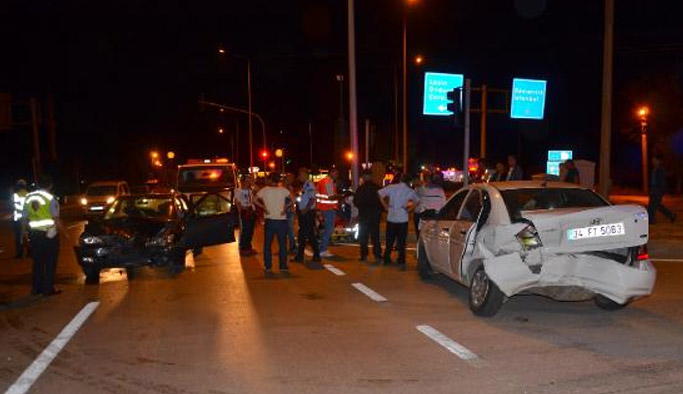 Trabzon'a gelirken kaza yaptı: 9 yaralı