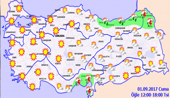 Trabzon'da hava nasıl olacak? 01.09.2017